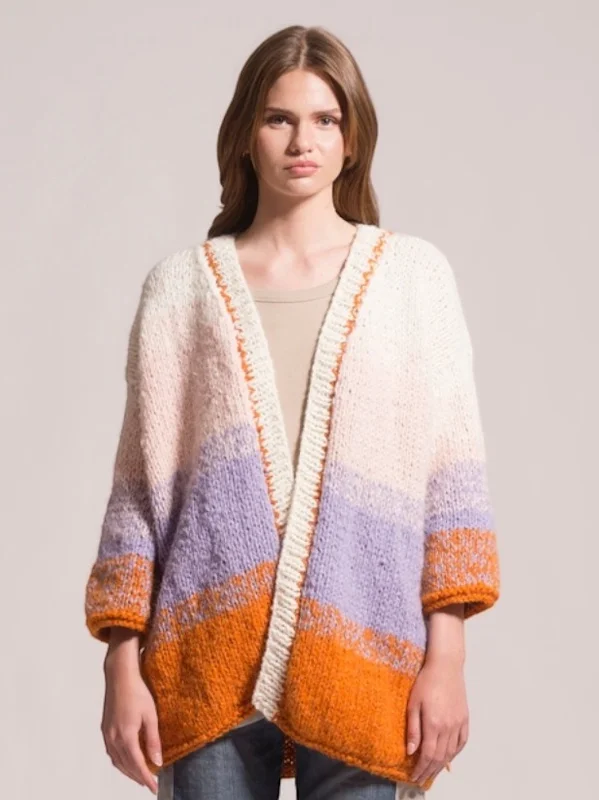 Anita Cardigan Hooded Caped Shawl Collar