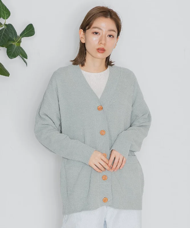 【WOMEN】nestwell KOEL - V NECK CARDIGAN - Machine Wash Dry Clean Hand Wash