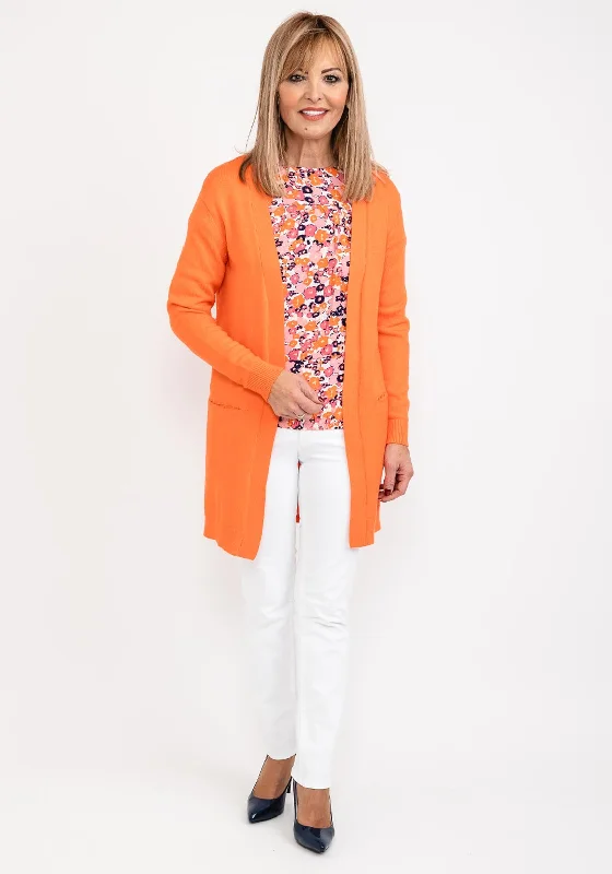 b.young Nonina Long Open Cardigan, Orangeade Cardigan Knitwear Sweater Cardigan Knitwear Sweater b.young Nonina Long Open Cardigan, Orangeade Cardigan Knitwear Sweater Cardigan Knitwear Sweater