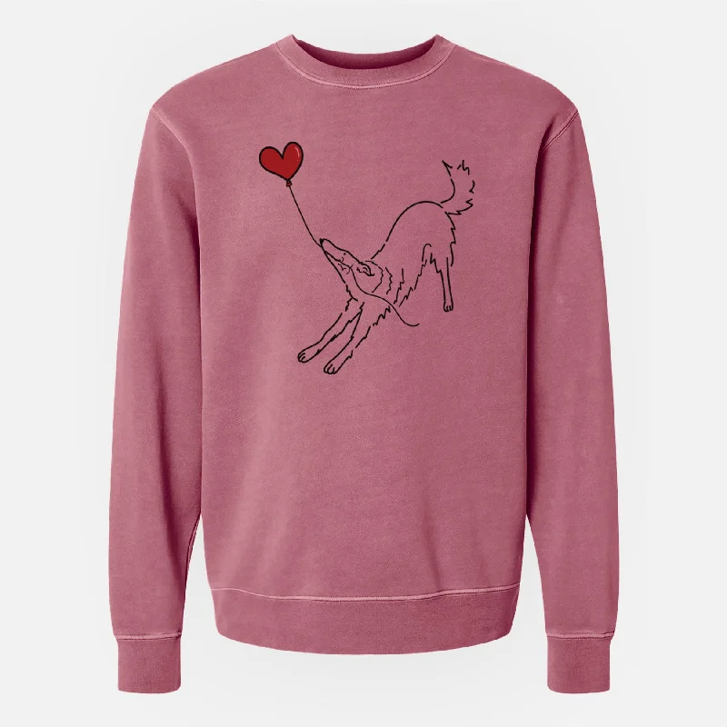 Borzoi Heart String - Unisex Pigment Dyed Crew Sweatshirt Hoodie with Hem Contrast Bold Stylish Hoodie with Hem Contrast Bold Stylish Borzoi Heart String - Unisex Pigment Dyed Crew Sweatshirt Hoodie with Hem Contrast Bold Stylish Hoodie with Hem Contrast Bold Stylish