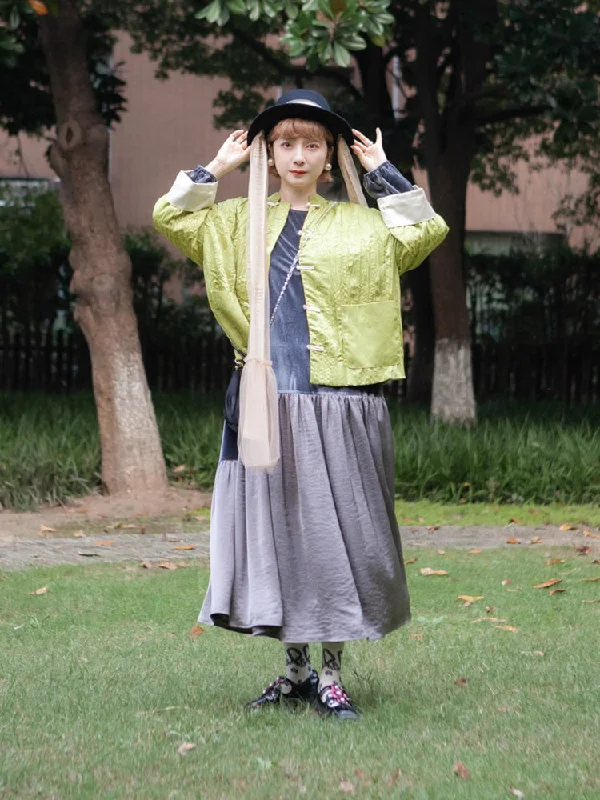 Chinese style short jacket【s0000006874】 Zippered Front Buttoned Front Snap Front Zippered Front Buttoned Front Snap Front