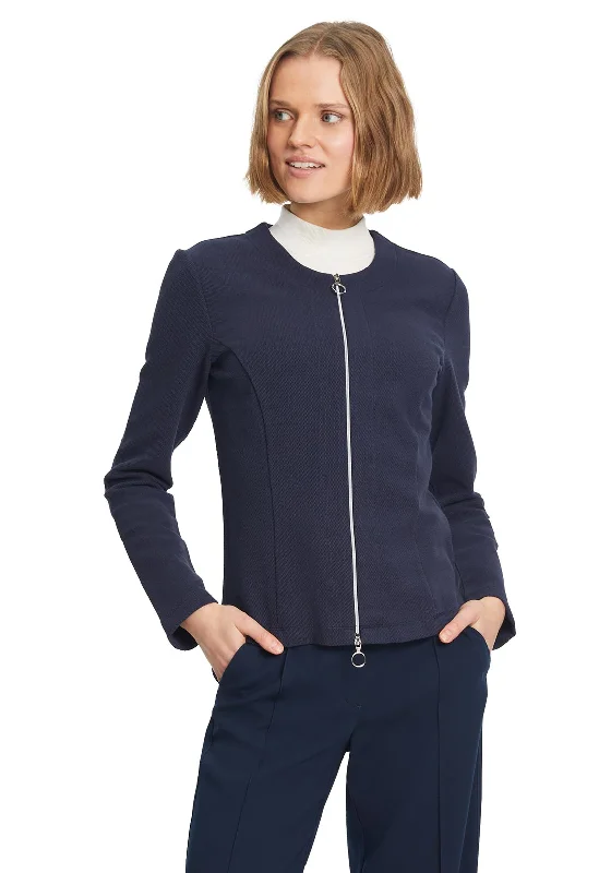 Betty Barclay Full Zip Knit Cardigan, Navy Open Front Closed Front Wrap Front Open Front Closed Front Wrap Front Betty Barclay Full Zip Knit Cardigan, Navy Open Front Closed Front Wrap Front Open Front Closed Front Wrap Front