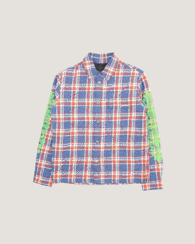 Workn Padded Flannel Shirt Jacket Wool Fabric Cashmere Fabric Tweed Fabric Wool Fabric Cashmere Fabric Tweed Fabric