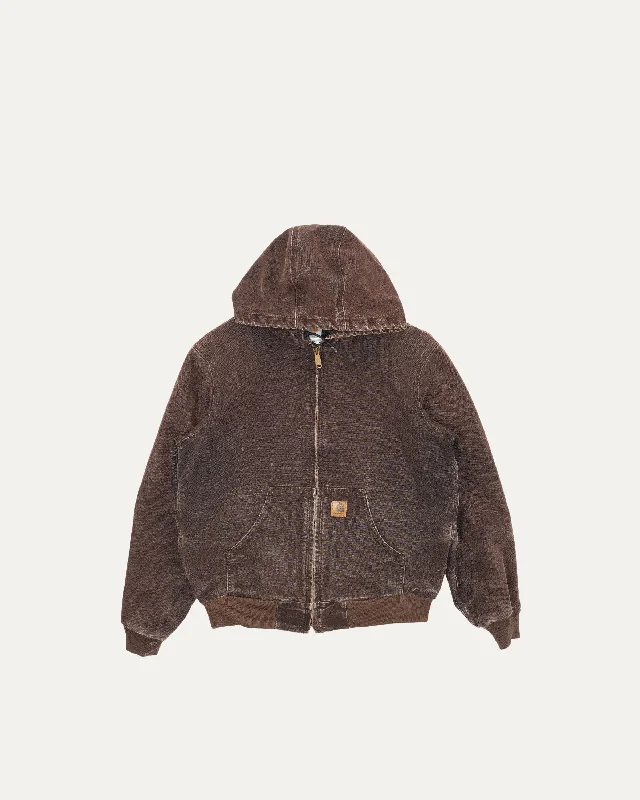 Carhartt Hooded Active Jacket Faux Fur Fabric Real Fur Fabric Shearling Fabric Faux Fur Fabric Real Fur Fabric Shearling Fabric