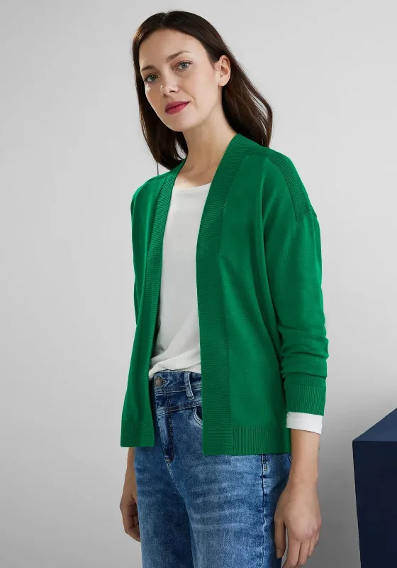 Street One Fine Short Ribbed Cardigan, Dark Brisk Green Cable Knit Ribbed Knit Lace Knit Cable Knit Ribbed Knit Lace Knit Street One Fine Short Ribbed Cardigan, Dark Brisk Green Cable Knit Ribbed Knit Lace Knit Cable Knit Ribbed Knit Lace Knit