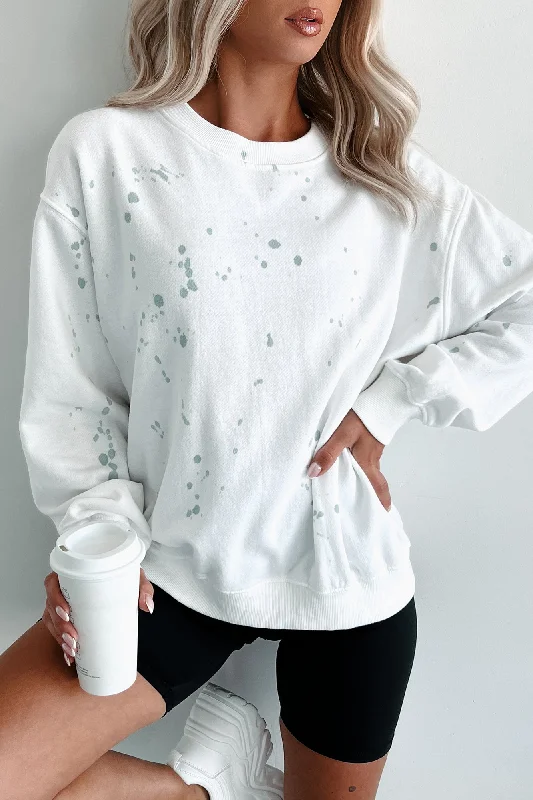 Lightweight Paint Splattered Crewneck Sweatshirt (White/Sage Paint) Hoodie with Hem Fringe Bohemian Relaxed Hoodie with Hem Fringe Bohemian Relaxed Lightweight Paint Splattered Crewneck Sweatshirt (White/Sage Paint) Hoodie with Hem Fringe Bohemian Relaxed Hoodie with Hem Fringe Bohemian Relaxed
