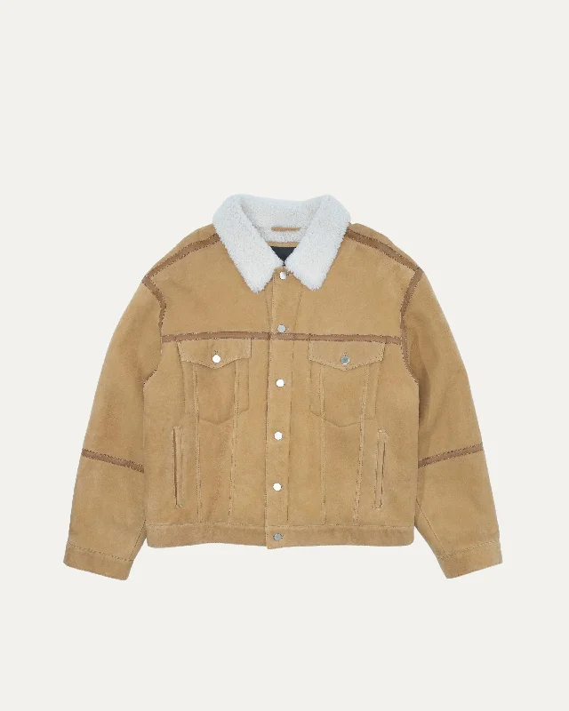 Shearling Suede Trucker Jacket Denim Jacket Leather Jacket Suede Jacket Denim Jacket Leather Jacket Suede Jacket
