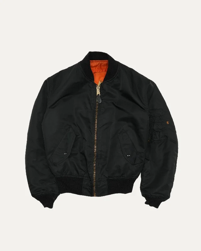 Alpha Industries MA-1 Flight Jacket Front Pockets Side Pockets Patch Pockets Front Pockets Side Pockets Patch Pockets