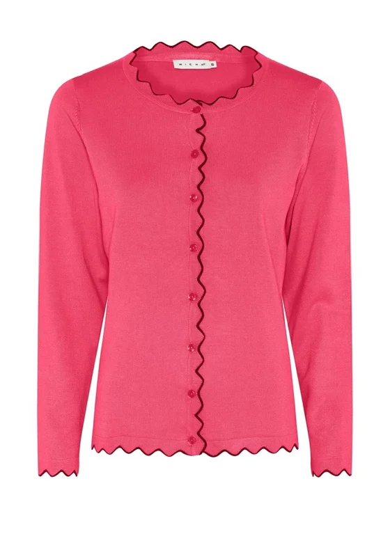 Micha Geometric Cut Trim Fine Cardigan, Hot Pink Mesh Fabric Canvas Fabric Denim Fabric Mesh Fabric Canvas Fabric Denim Fabric Micha Geometric Cut Trim Fine Cardigan, Hot Pink Mesh Fabric Canvas Fabric Denim Fabric Mesh Fabric Canvas Fabric Denim Fabric
