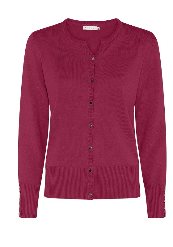 Micha Round Neck Fine Cardigan, Wine Long Cardigan Short Cardigan Medium Cardigan Long Cardigan Short Cardigan Medium Cardigan Micha Round Neck Fine Cardigan, Wine Long Cardigan Short Cardigan Medium Cardigan Long Cardigan Short Cardigan Medium Cardigan
