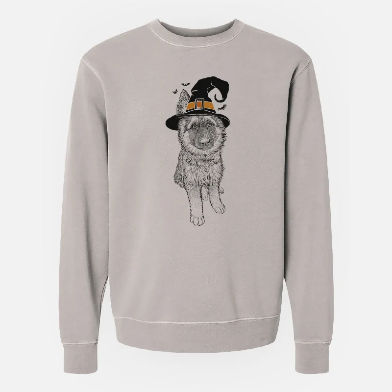 Witch Kuyo the German Shepherd - Unisex Pigment Dyed Crew Sweatshirt Hoodie Crop Top Short Trendy Hoodie Crop Top Short Trendy Witch Kuyo the German Shepherd - Unisex Pigment Dyed Crew Sweatshirt Hoodie Crop Top Short Trendy Hoodie Crop Top Short Trendy
