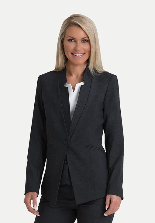 City Collection FRANKIE 1 Button Jacket - (FJK46 992) Oversized Jacket Tailored Jacket Straight Jacket Oversized Jacket Tailored Jacket Straight Jacket