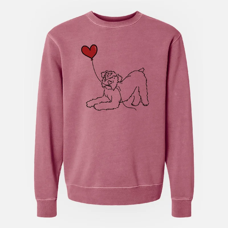 Bouvier des Flandres Heart String - Unisex Pigment Dyed Crew Sweatshirt Hoodie with Hem Applique Textured Unique Hoodie with Hem Applique Textured Unique Bouvier des Flandres Heart String - Unisex Pigment Dyed Crew Sweatshirt Hoodie with Hem Applique Textured Unique Hoodie with Hem Applique Textured Unique