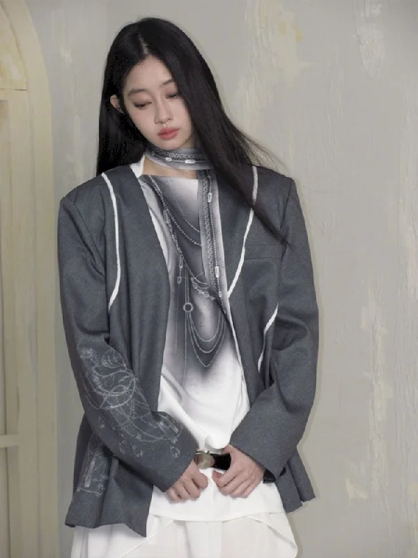 Fur Trimmed Blazer Women's Loose Suits【s0000007785】 Women's Radiation Jacket