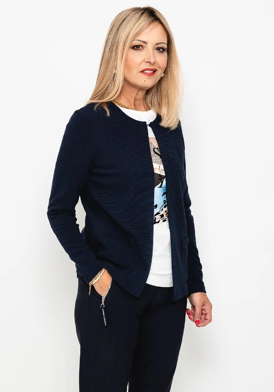 Rabe Ribbed Single Fasten Short Cardigan, Navy Cable Knit Ribbed Knit Lace Knit Cable Knit Ribbed Knit Lace Knit Rabe Ribbed Single Fasten Short Cardigan, Navy Cable Knit Ribbed Knit Lace Knit Cable Knit Ribbed Knit Lace Knit