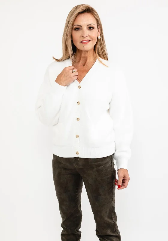 Eva Kayan Faux Fur Knit Short Cardigan, White Toggled Drawstring Belted Toggled Drawstring Belted Eva Kayan Faux Fur Knit Short Cardigan, White Toggled Drawstring Belted Toggled Drawstring Belted