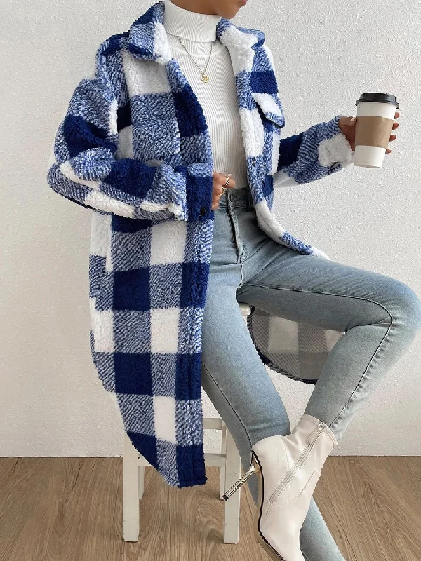 Blue And White Plaid