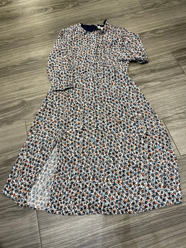 Dress Casual Midi By Loft In Multi-colored, Size: Sp