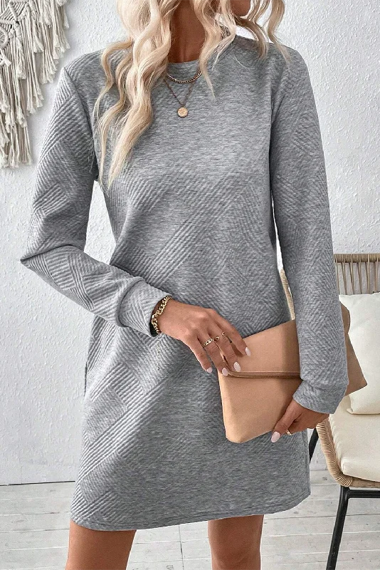 Long Sleeve Shift Dress