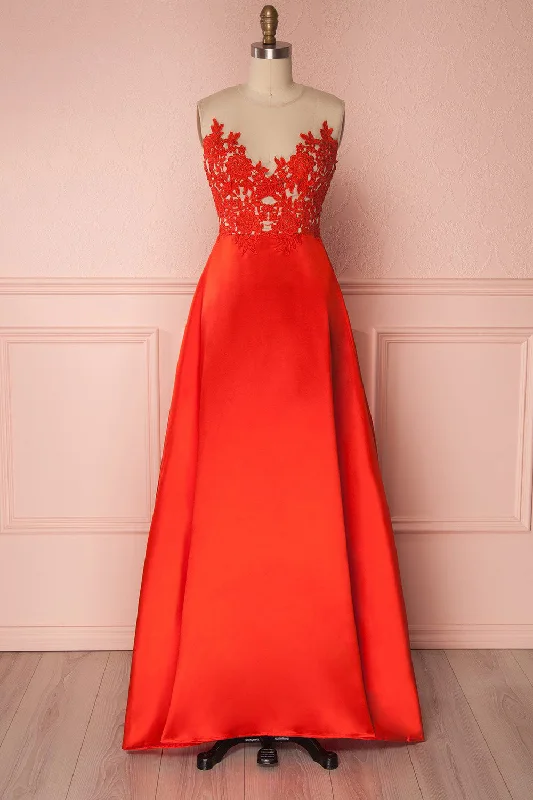 Kiyane | Red Silky Dress