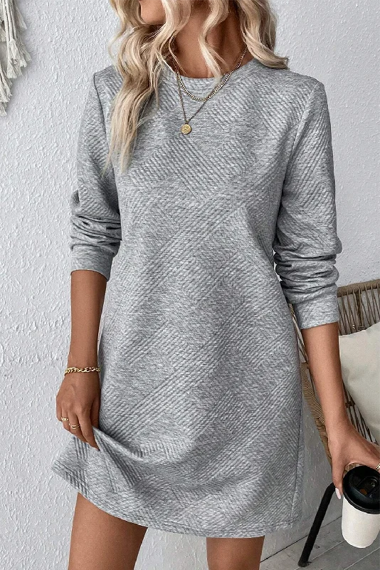 Grey Knit Dress