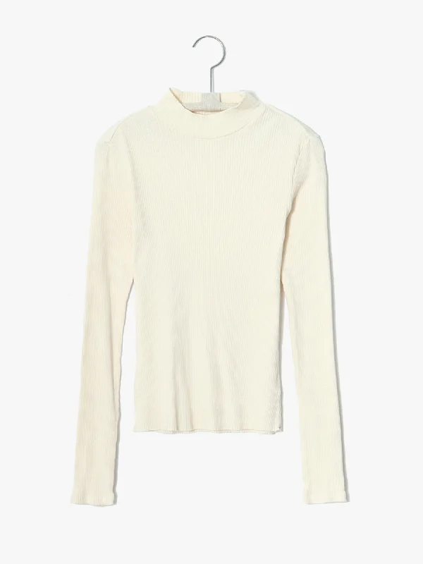 Xirena - Leith Knit Top in Ivory Mustard Yellow Knit Tee