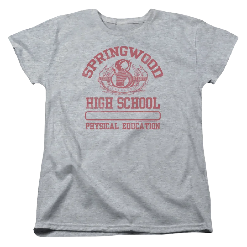 A Nightmare on Elm Street Springwood High - Women's T-Shirt Zippered Front Buttoned Front Snap Front