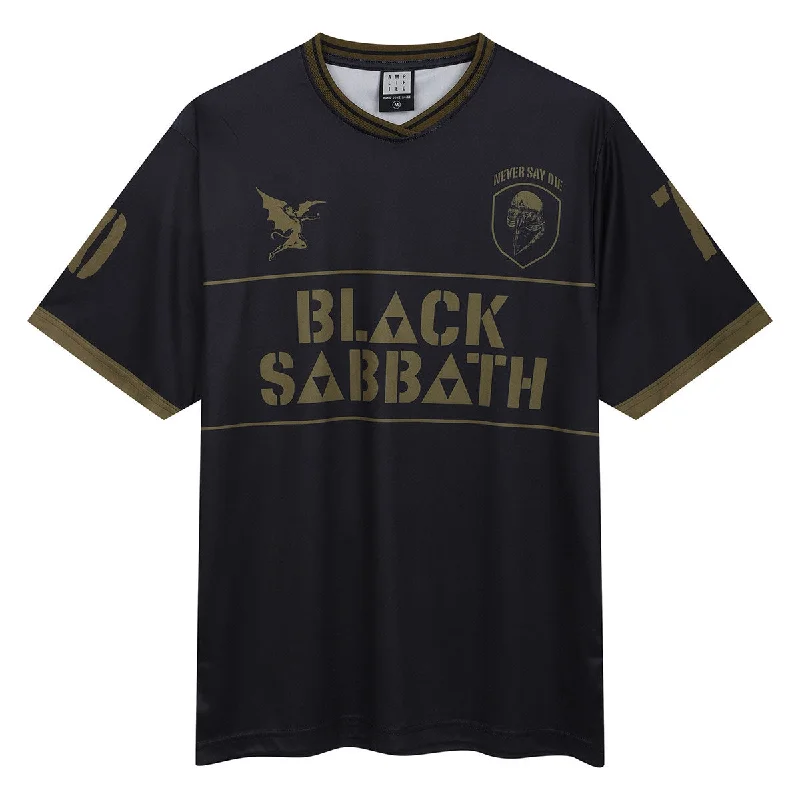 Black Sabbath | Official Band Rock FC Football Shirt | Nsd Iron Man Elegant Classic Vintage