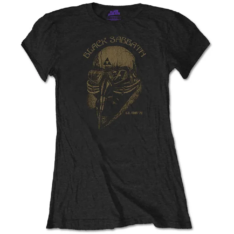 Black Sabbath US Tour 1978 Ladies T-Shirt Handmade Hand-knitted Hand-woven