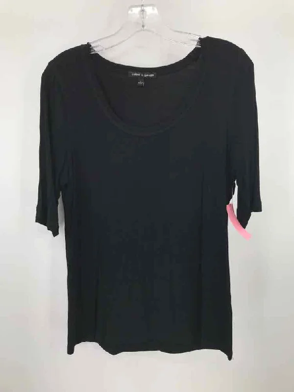 Pre-Owned Cable & Gauge Black Size Large T-shirt Terry Blend Velvet Blend Canvas Blend