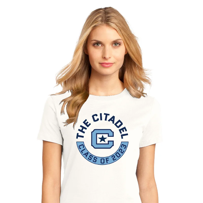 Class Of 2023 The Citadel C Women’s Perfect Weight ® Tee Elegant Classic Vintage