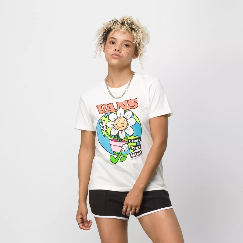 Clear Mind Crew Tee - Marshmallow Fashionable Trendy Casual