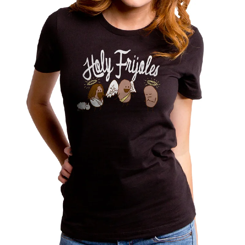 Holy Frijoles Women's T-Shirt Welt Pockets Slit Pockets