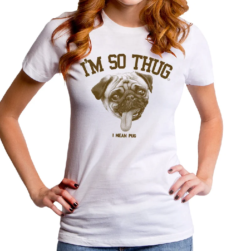 I'm So Pug Women's T-Shirt Thin T-Shirt Open Front Quick Dry Thin T-Shirt Open Front Quick Dry I'm So Pug Women's T-Shirt Thin T-Shirt Open Front Quick Dry Thin T-Shirt Open Front Quick Dry