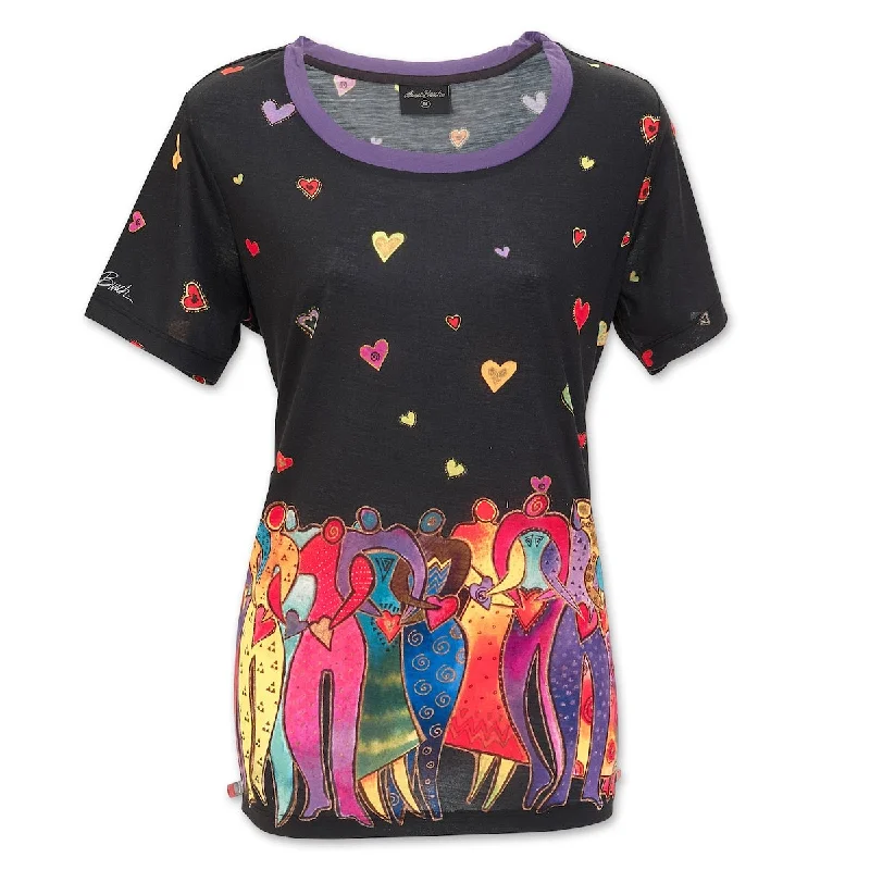 Heart of Humankind Women's T-Shirt Chenille Blend Fleece Blend Nylon Blend Chenille Blend Fleece Blend Nylon Blend