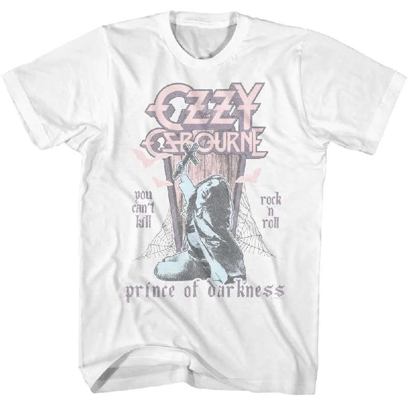 OZZY OSBOURNE Eye-Catching T-Shirt, Can't Kill RnR Polka Dot Checkered Tartan