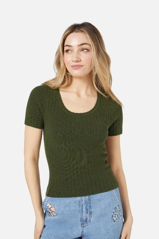 Pia Knit Top Autumn Knit Shirt