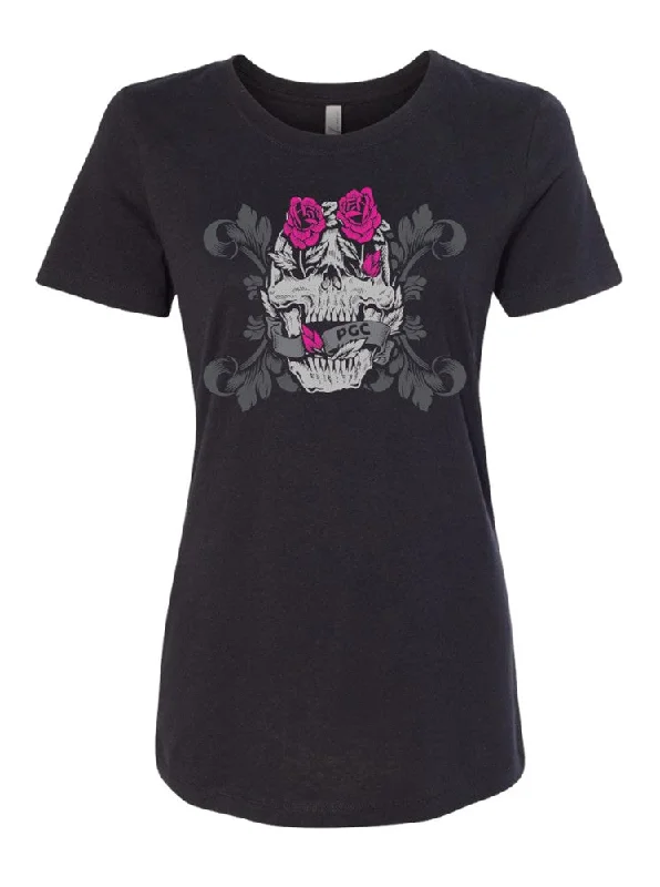 Metal Mulisha Pretty Graved Tee Graphic T-Shirt Round Neck Polyester