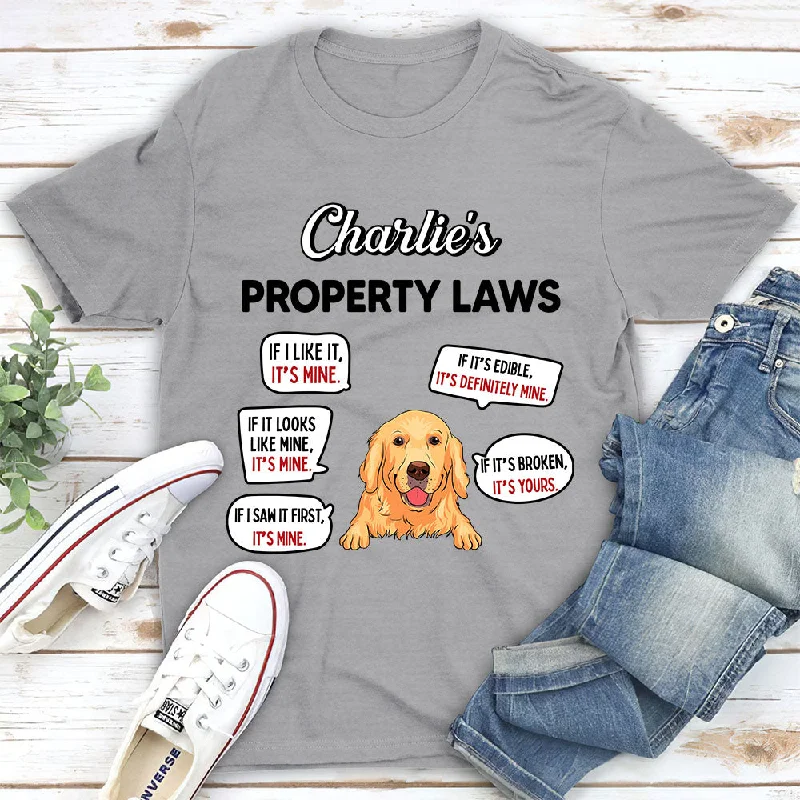 Property Laws - Personalized Custom Unisex T-shirt Fashionable Trendy Casual Fashionable Trendy Casual Property Laws - Personalized Custom Unisex T-shirt Fashionable Trendy Casual Fashionable Trendy Casual