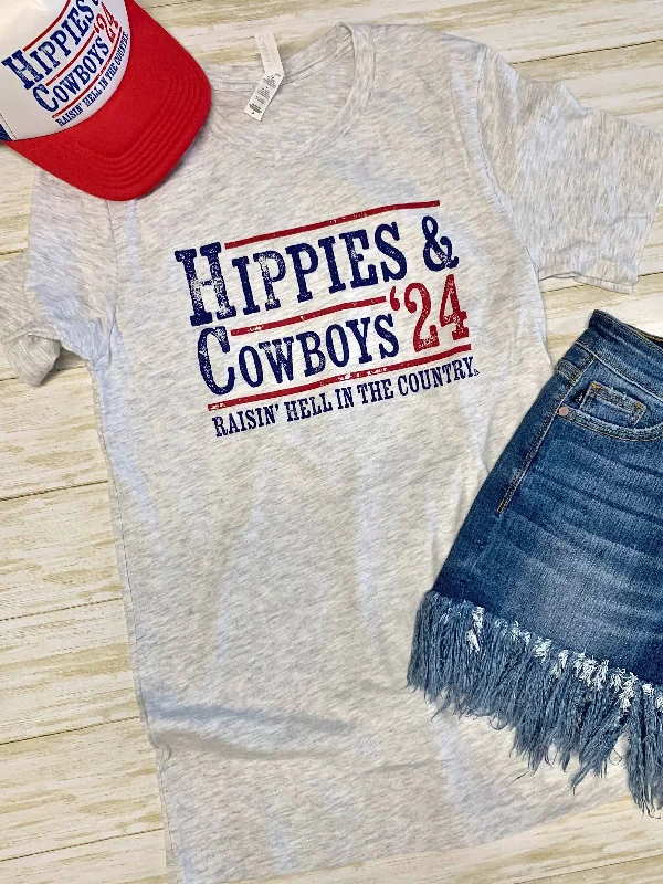 Hippies & Cowboys '24 Raisin' Hell in the Country tee Machine Wash Dry Clean Hand Wash