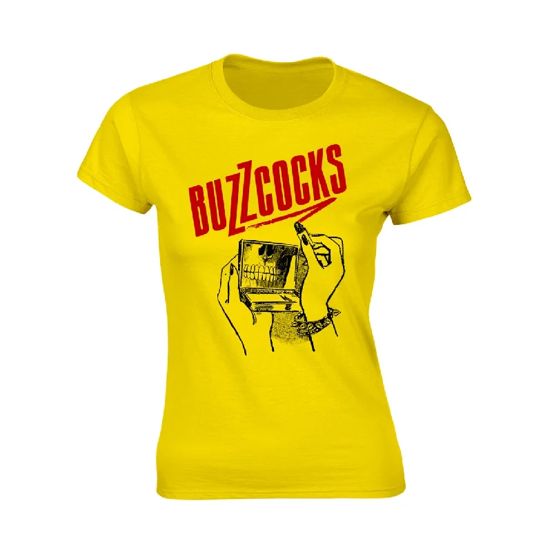 Buzzcocks Ladies T-shirt: Lipstick Lace Blend Ribbed Blend Corduroy Blend