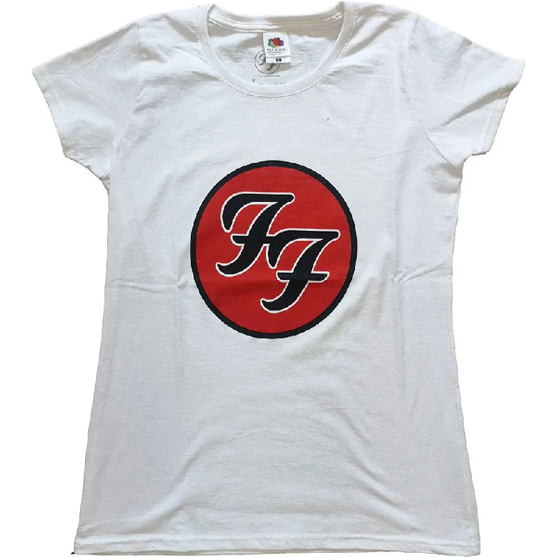 SALE Foo Fighters Ladies T-Shirt: FF Logo 50% OFF Cozy Warm Stylish