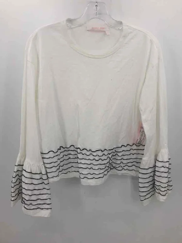 Pre-Owned See By Chloe White Size Large T-shirt Notch Collar Peter Pan Collar Cowl Neck