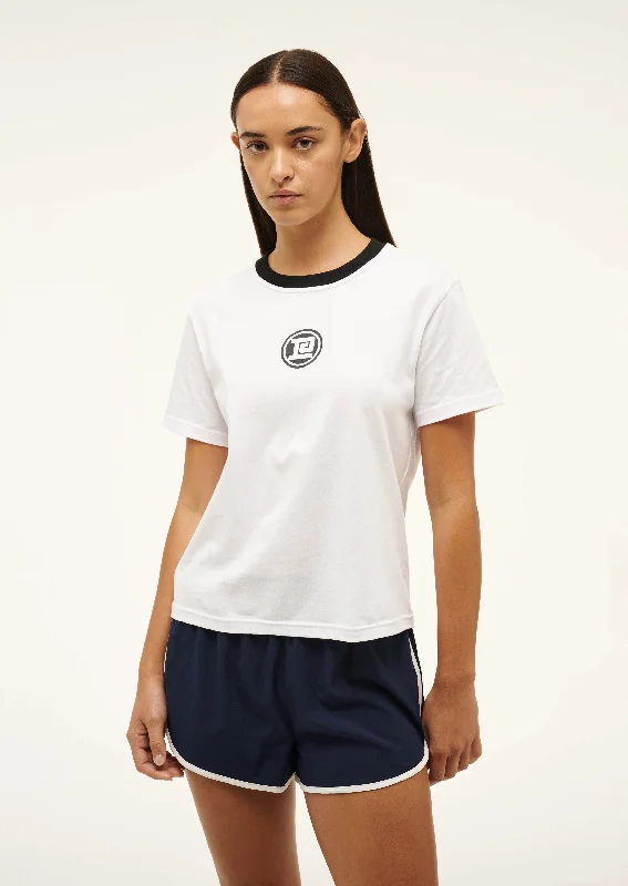 SPORTIVE SHORT SLEEVE TEE IN OPTIC WHITE Machine Wash Dry Clean Hand Wash