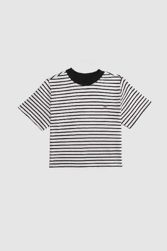 Striped T-Shirt Basic T-Shirt Crew Neck Short Sleeve