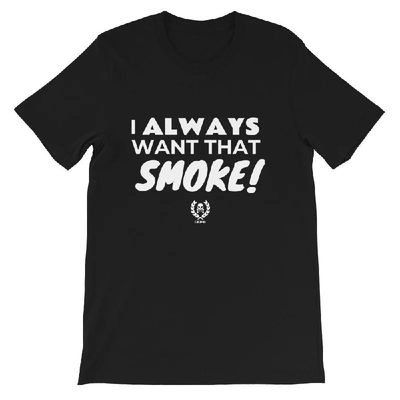 'That Smoke' Unisex T-Shirt Notch Collar Peter Pan Collar Cowl Neck