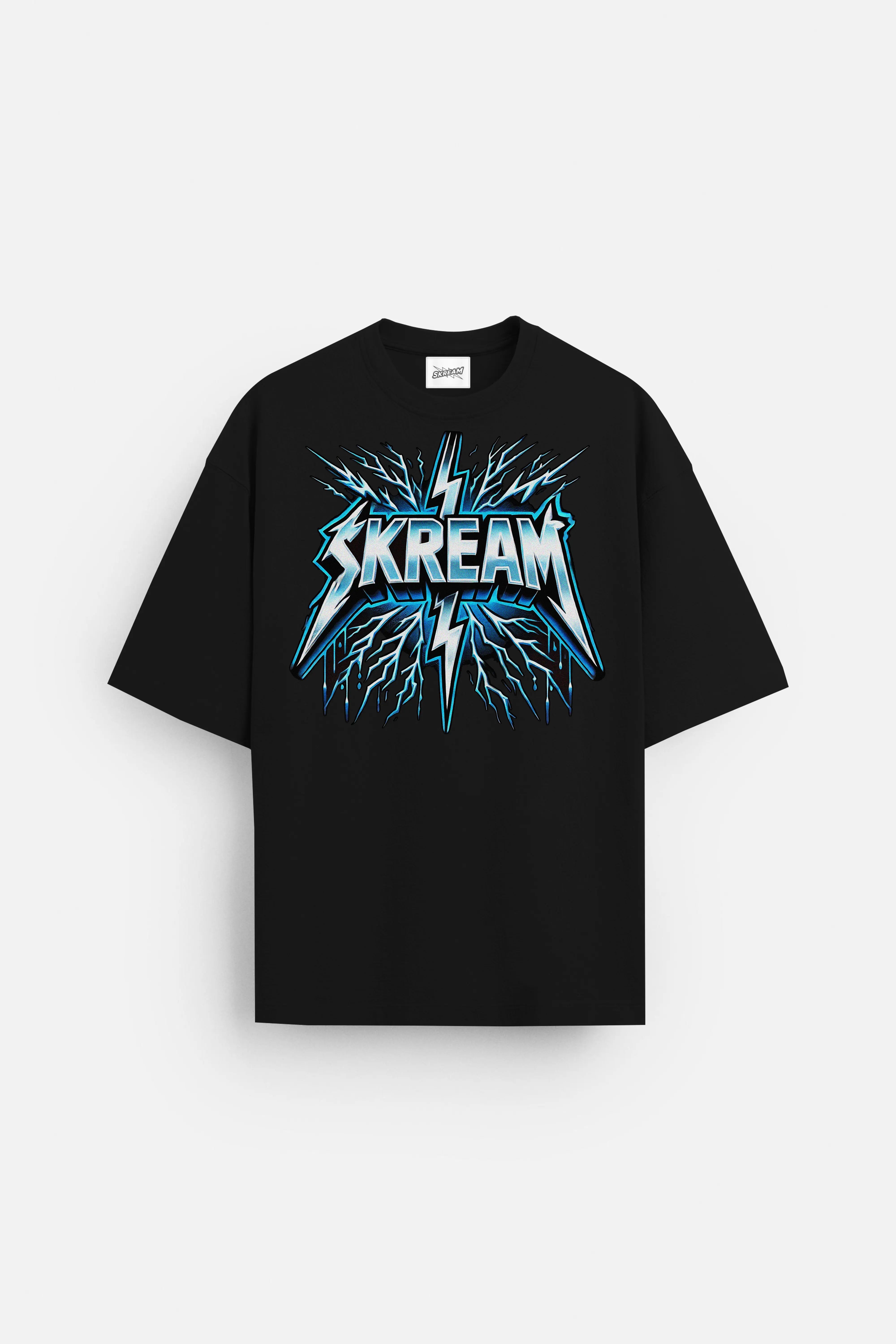 ThunderSkream Oversized Tee Mesh Blend Leather Blend Suede Blend