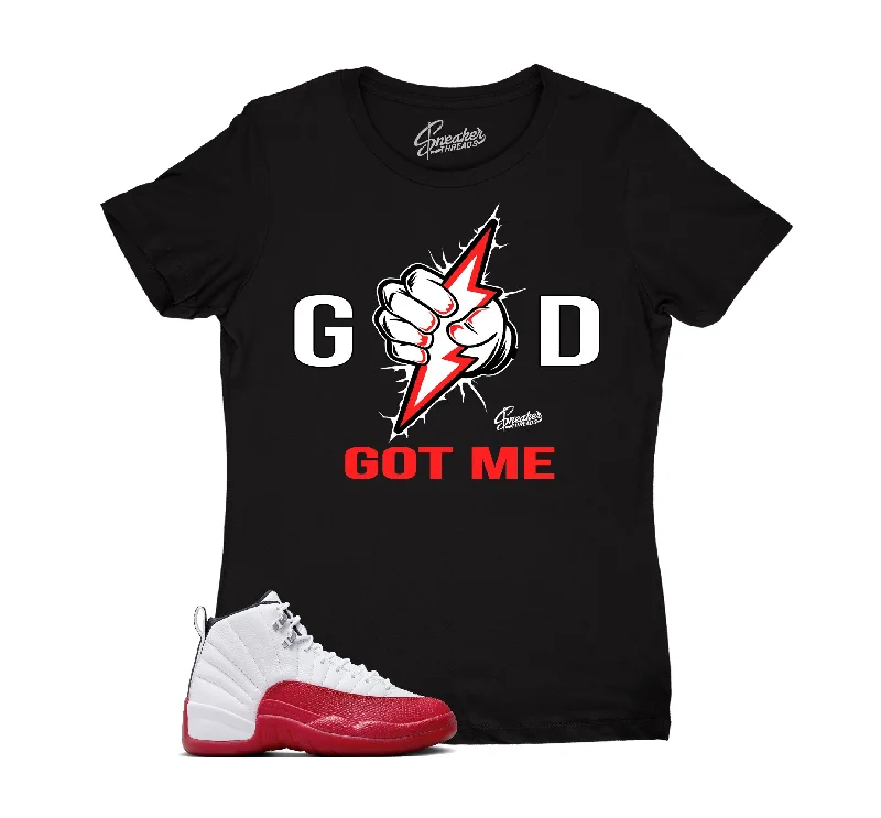 Womens - Cherry 12 God Got Me Shirt Hooded Caped Shawl Collar