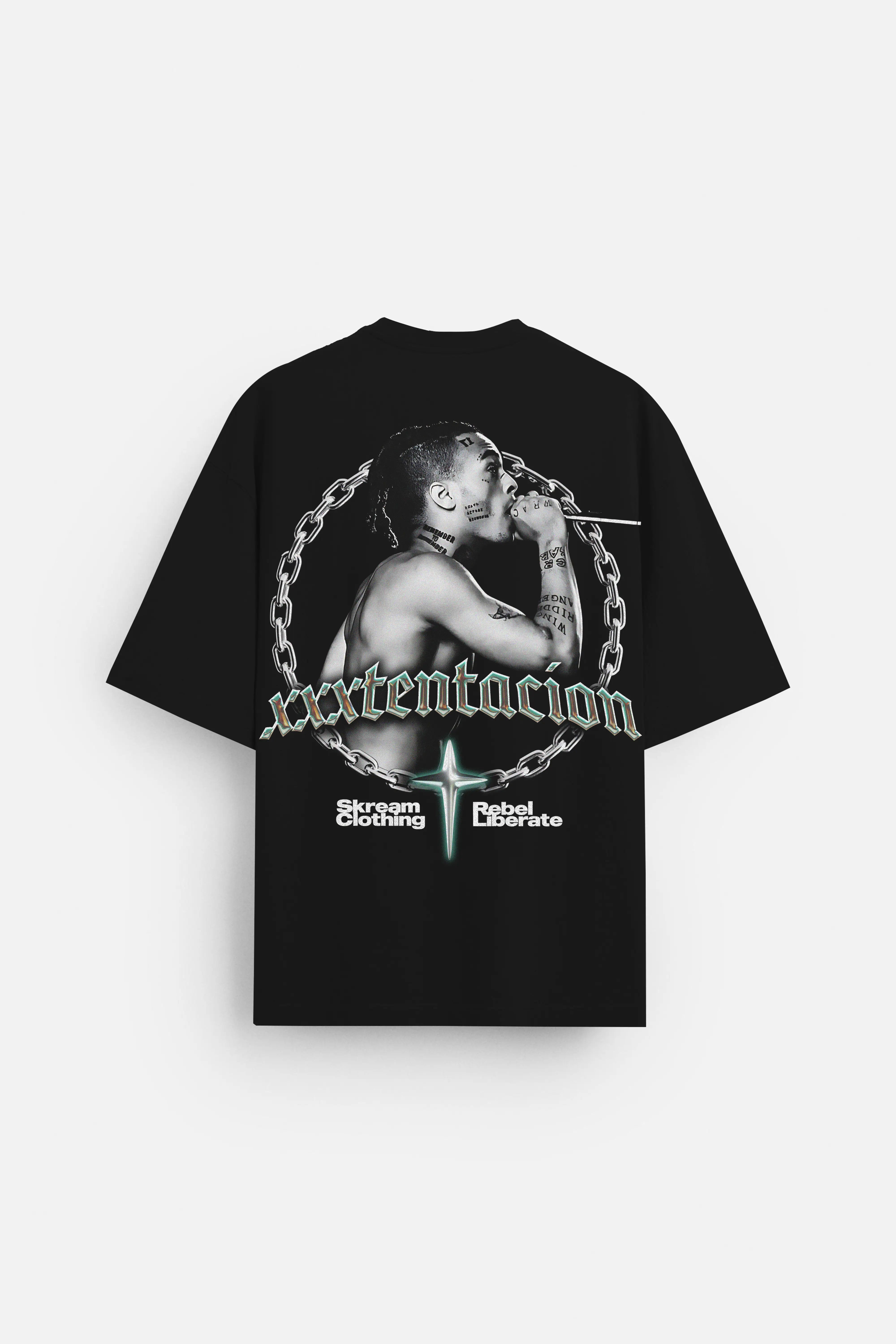 xxxtentacion Oversized T-shirt Collared Crew Neck Turtle Neck Collared Crew Neck Turtle Neck