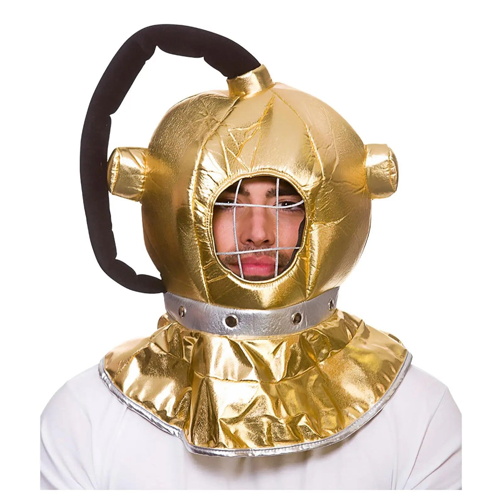 Adults Deep Sea Diver Helmet Vintage Gold Fancy Dress Tunics Chic fashionable